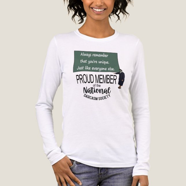 Always Remember That You’re Unique. Sarcastic Quot Tri-Blend Shirt (Vorderseite)