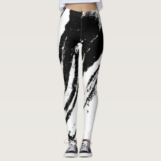 AlwaysAbstrkt Blk/Wht III Leggings