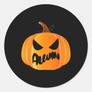 Alwin Name Kürbis personalisiert Halloween Runder Aufkleber