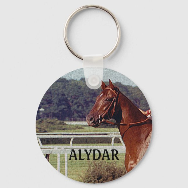 Alydar Belmont Stakes Post Parade 1978 Schlüsselanhänger (Vorderseite)