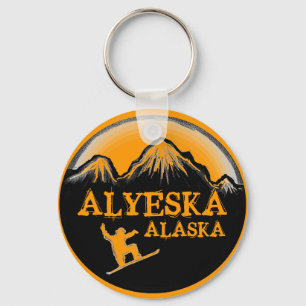 Alyeska Alaska orange Schlüsselanhänger