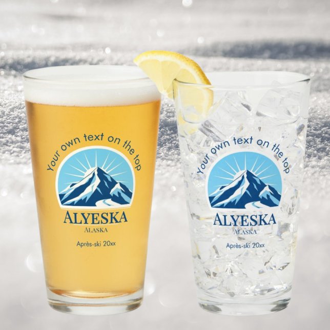 Alyeska Alaska ski resort drinks beer Glas (Von Creator hochgeladen)