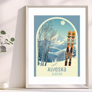 Alyeska Alaska Skigebiet Poster