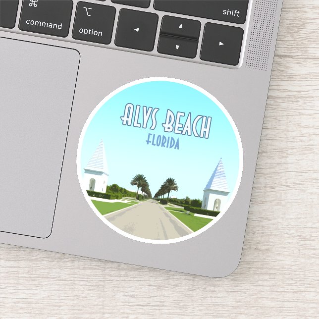 Alys Beach Florida Golfküste Vintag Aufkleber (Detail)