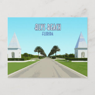 Alys Beach Florida Golfküste Vintag Postkarte