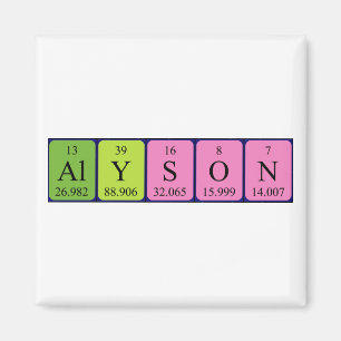 Alyson Periodenmagnet Magnet