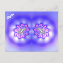 ALYSSA ~ 3D-Fraktal Design ~ Pink Blue Mauve ~