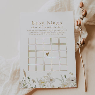 ALYSSA Blume Baby Bingo Baby Showspielkarte Einladung
