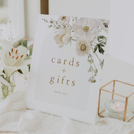 ALYSSA Floral Boho Blume Babyduschkarten Geschenke Sockelschild