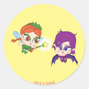 Alyssa Vs. Nafaria Runder Aufkleber