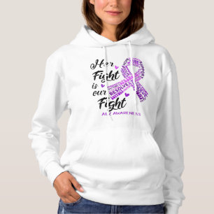 Alz Awareness ihr Kampf ist unser Kampf Hoodie