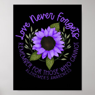 Alzheimer Awareness T-Shirt für Männer und Frauen  Poster