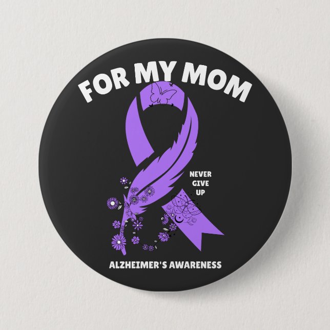 Alzheimer-Bewusstsein - Für meine Mama Button (Vorderseite)