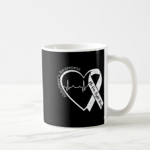 Alzheimer-Bewusstsein Herz-Schleife lila Demenz Kaffeetasse