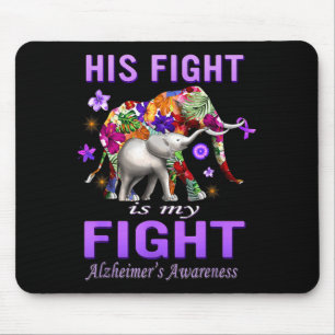 Alzheimer-Bewusstsein Kampf ist Kampf Lila Mousepad