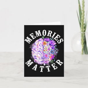 Alzheimer-Demenz-Bewusstseinsunterstützung Vintage Karte