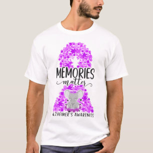 Alzheimer Demenz Erinnerungen Matter Alzheimer T-Shirt