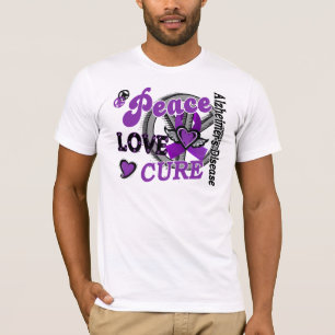 Alzheimer der FriedensLiebe-Heilungs-2 Krankheit T-Shirt