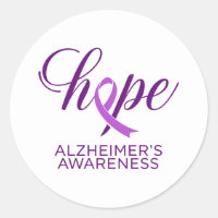 Alzheimer-Krankheit Bewusstsein Lila Band