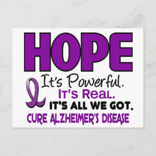 Alzheimer-Krankheit HOPE 1 Postkarte