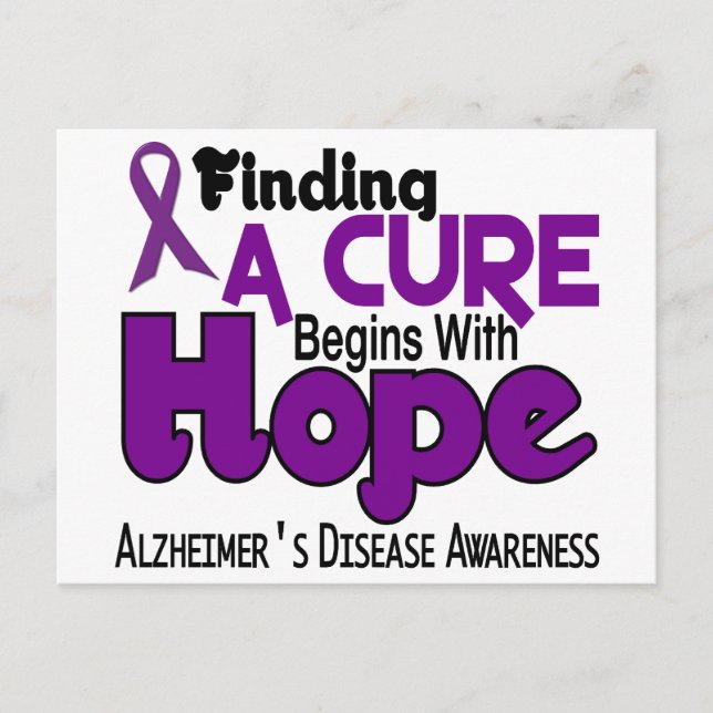Alzheimer-Krankheit HOPE 5 Postkarte (Vorderseite)