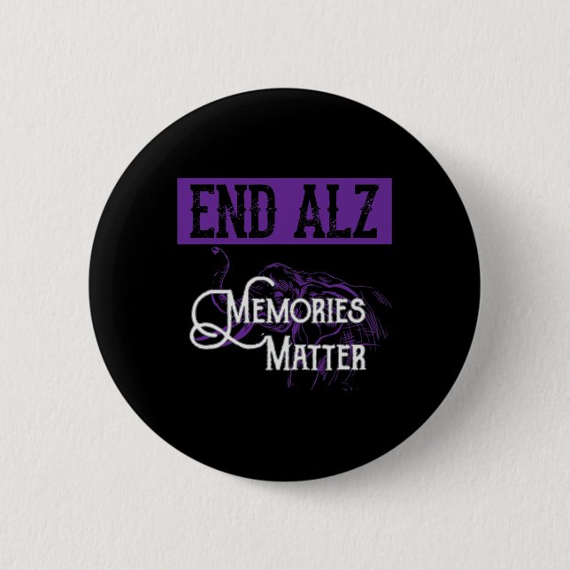 Alzheimer - Niedliches Heimerbewusstsein Grafik Button (Vorderseite)