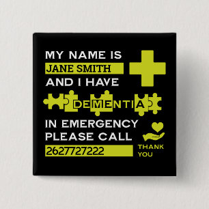 Alzheimer-Syndrom Button