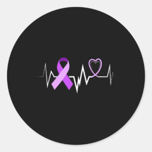 Alzheimerheimer Ribbon Heimer Runder Aufkleber
