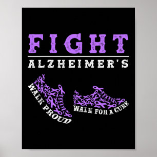 Alzheimerheimer's Awareness Heimer Warrior Men Wom Poster