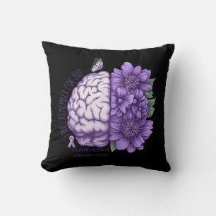 Alzheimer's Awareness, an die ich für Sie denken w Kissen