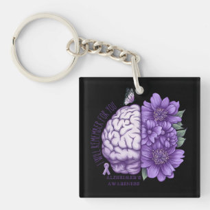 Alzheimer's Awareness, an die ich für Sie denken w Schlüsselanhänger