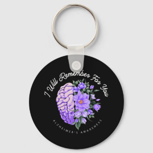 Alzheimer's Awareness, an die ich für Sie denken w Schlüsselanhänger