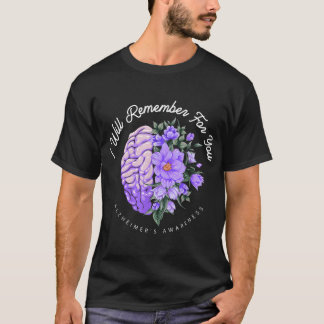 Alzheimer's Awareness, an die ich mich für Sie eri T-Shirt