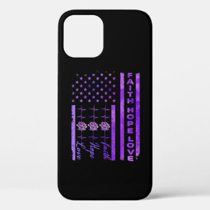 Alzheimers Awareness Faith Hope Liebe Lila Case-Mate iPhone Hülle