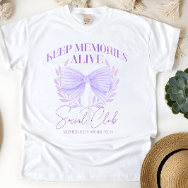 Alzheimer's Awareness-Geschenk, lila Bandenunterst T-Shirt