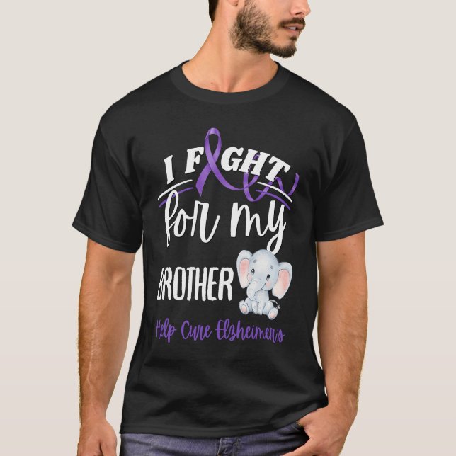 Alzheimer's Awareness I Fight Brother Alzheimer's  T-Shirt (Vorderseite)