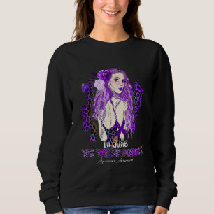 Alzheimer's Bewusstsein im Mai tragen wir Lila Ban Sweatshirt