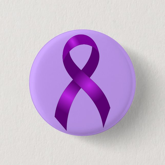 Alzheimers | Crohns u. lila Band der Kolitis-| Button (Vorderseite)