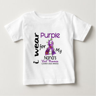 Alzheimers Krankheit trage ich Lila für meine Nan Baby T-shirt