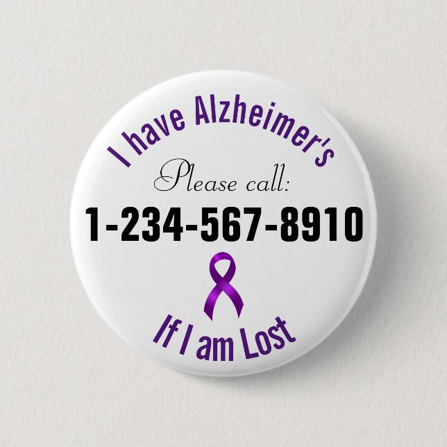 Alzheimers Notkontakt Button (Vorderseite)