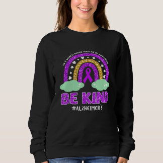 Alzheimers Rainbow Be Kind Peace Liebe Hope Warrio Sweatshirt