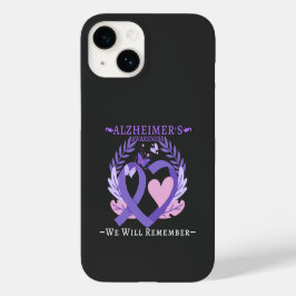 Alzheimer's Ribbon bekämpfen Demenz Bewusstsein Case-Mate iPhone 14 Hülle