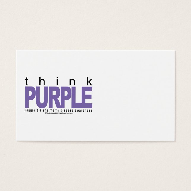 Alzheimers THINK Purple (Devant)