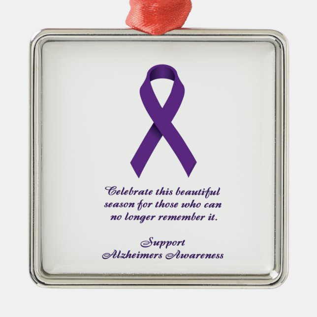 Alzheimers Verzierung Ornament Aus Metall (Vorne)