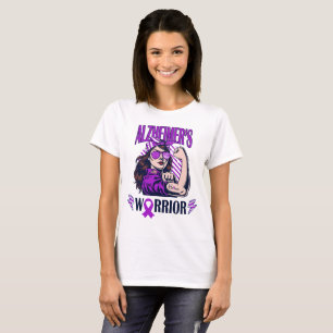 Alzheimer's Warrior Glaube und Kampf T-Shirt
