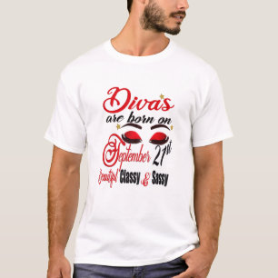 Am 21.09.2010 sind die Frauendivas Geboren T-Shirt