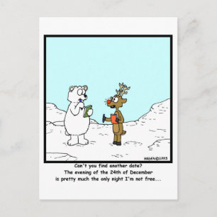 Am 24. Dezember beschäftigt Postkarte
