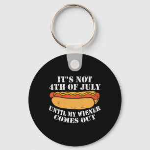 Am 4. Juli, bis meine Dackel die Wurst bekommt Schlüsselanhänger