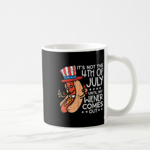 Am 4. Juli bis meine Dackel herauskommt Funny Hotd Kaffeetasse