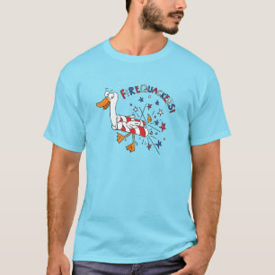 Am 4. Juli Cartoon der Kinder T-Shirt